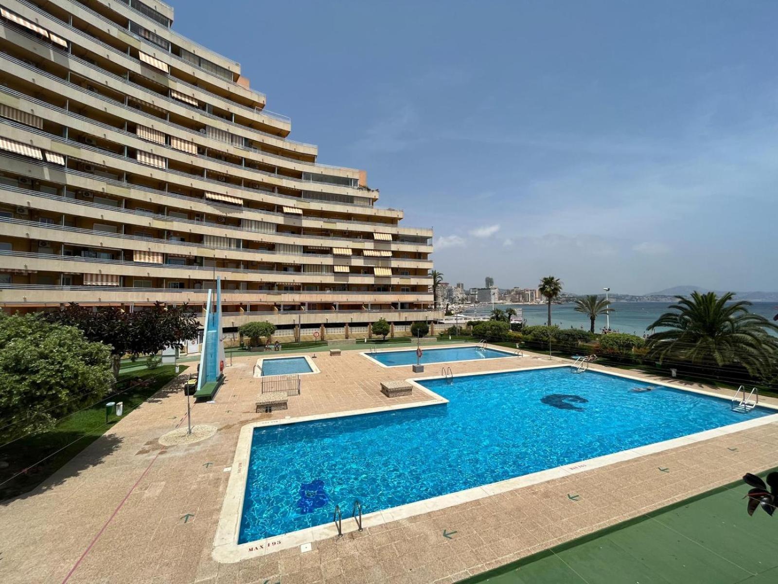 Calpe Apartamento 1A Linea De Playa Piscina Reformado Wifi Aire Exterior foto